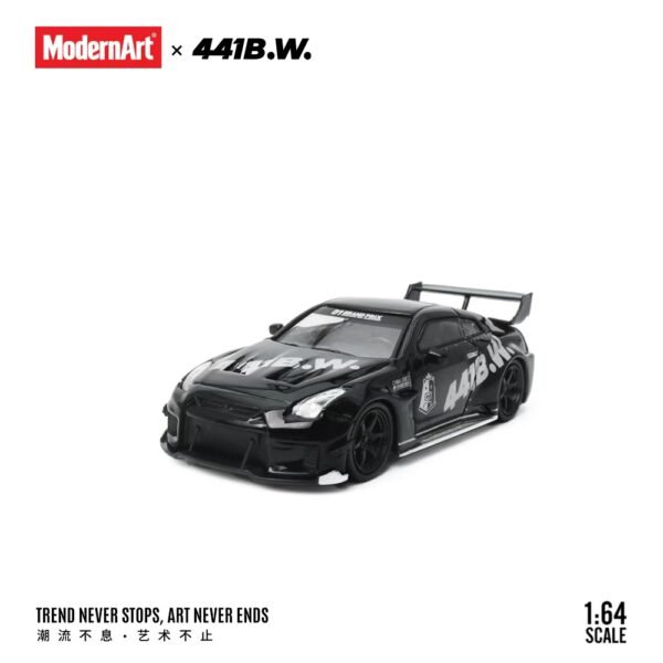 ModernArt x 441B.W. 1:64 Nissan Skyline GT-R R35 Drift Bear Gift Box Edition