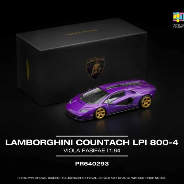 PopRace 1:64 LAMBORGHINI COUNTACH LPI 800-4 Special Edition in shimmery Viola Pasifae HONG KONG TOYCAR SALON 2025