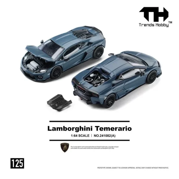 Trends Hobby 1:64 Lamborghini Temerario Blue