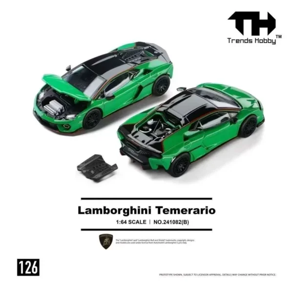 Trends Hobby 1:64 Lamborghini Temerario Green