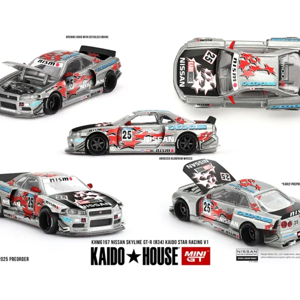 CHASE Kaido House 1:64 Nissan Skyline GT-R(R34) (Pre-Order) CHASE Kaido Star Racing V1