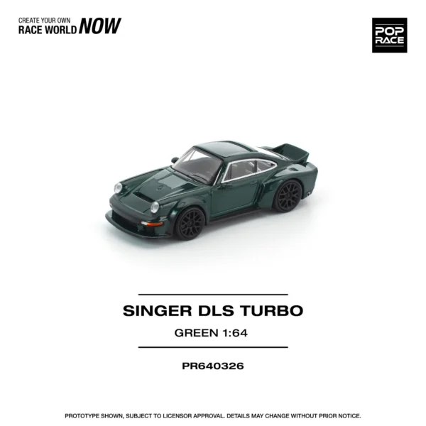 PopRace 1:64 Porsche Singer DLS Turbo (Road) Green