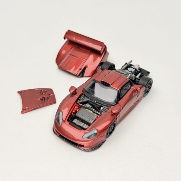Transcend Model 1:64 Porsche 911 GT1 1997 LeMans Full Carbon Red