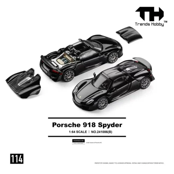 Trends Hobby TH 1:64 Porsche918 Spyder Black