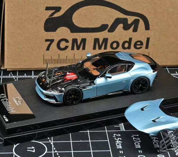 7cm Model 1:64 Ferrari 12 Cilindri Azzurro California