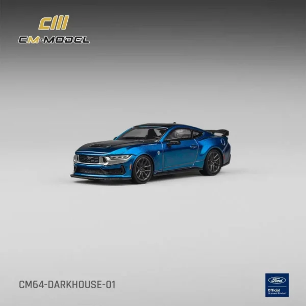 CM Model 1:64 Ford Mustang Dark Horse Blue