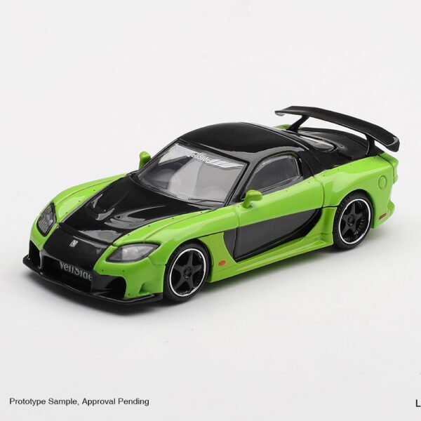 MiniGT 1:64 Mazda RX-7 VeilSide Fortune7 Green, Box Packaging