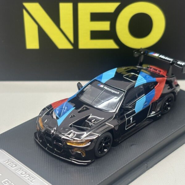 NEO 1:64 BMW M4 GT3 Motorsport Electroplated black No.1