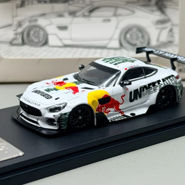 OEM 1:64 Mercedes AMG GT C190 S White Bull Livery