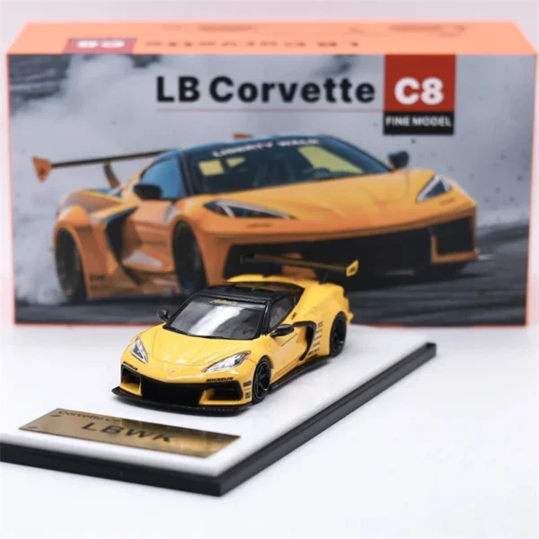 Fine Model 1:64 Corvette C8 ZR1 LB Yellow
