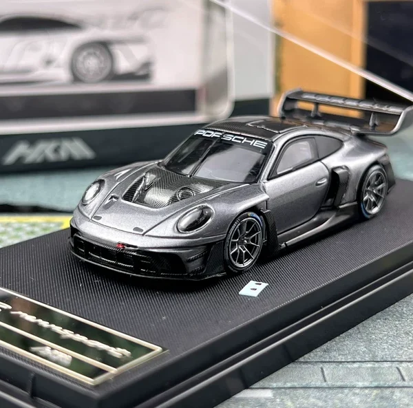 HKM 1:64 Porsche 911 (992) GT3 R Rennsport Grey