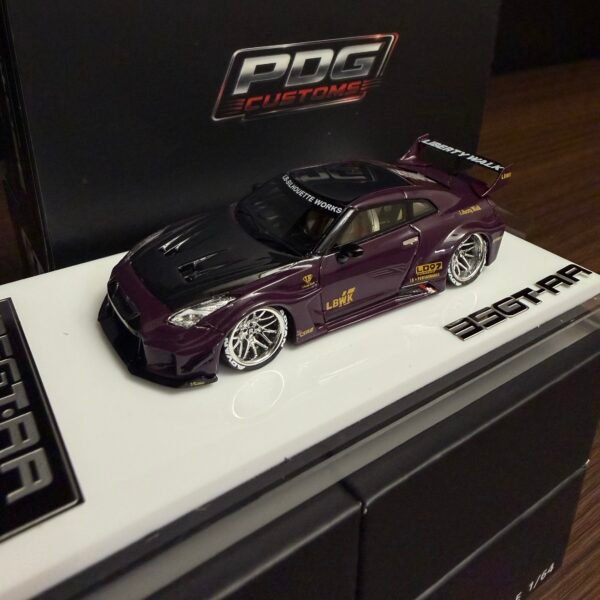 PDG Customs 1:64 Nissan 35 GT-RR LBWK, Purple - Resin Model