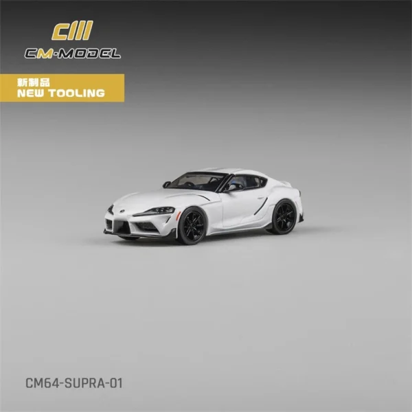 CM Model 1:64 Toyota Supra GR Pearl White