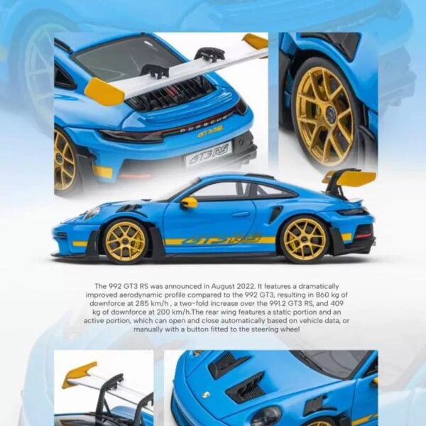 Henson&Heaven HH 1:64 Porsche 992 GT3 RS Rivera Blue