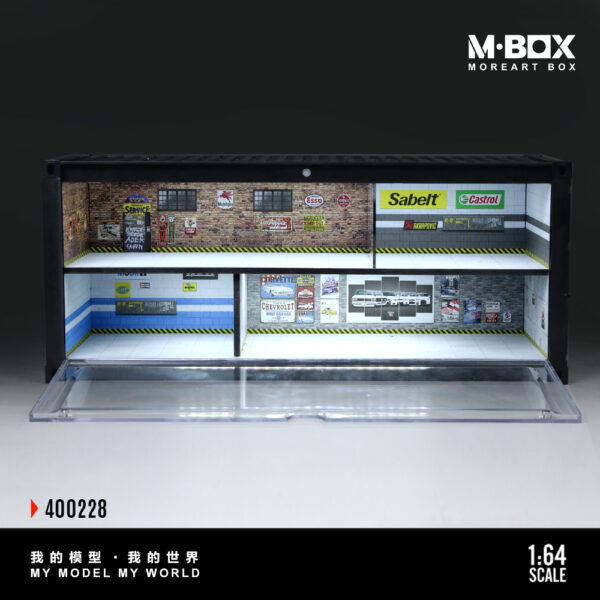 MBOX 1:64 Double-Story American Auto Repair Workshop Diorama