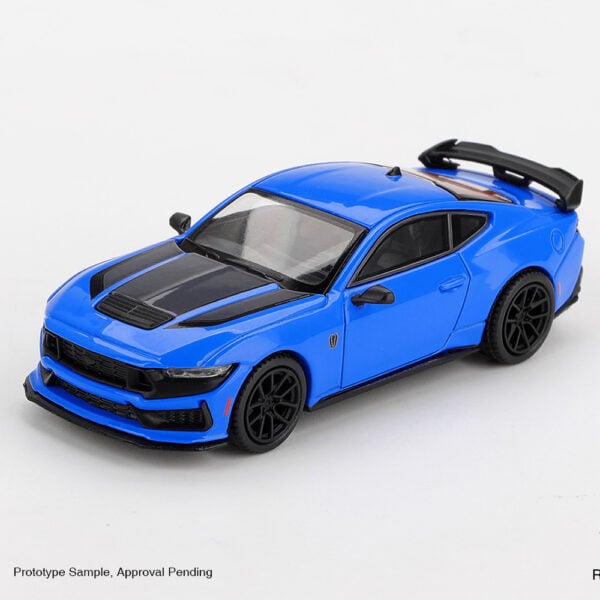 MiniGT 1:64 Ford Mustang Dark Horse 2024 Grabber Blue, Box Packaging