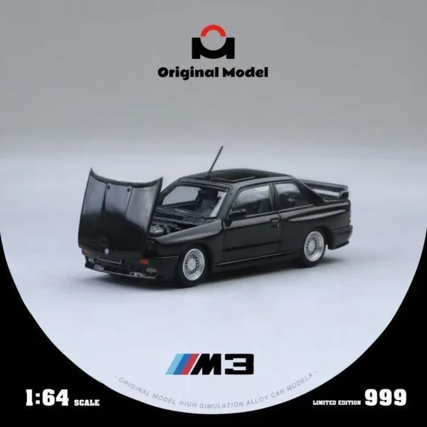 Original Model 1:64 BMW E30 M3 Black