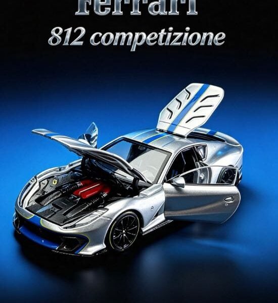 Glamcraft 1:64 LaFerrari 812C GT Silver Blue