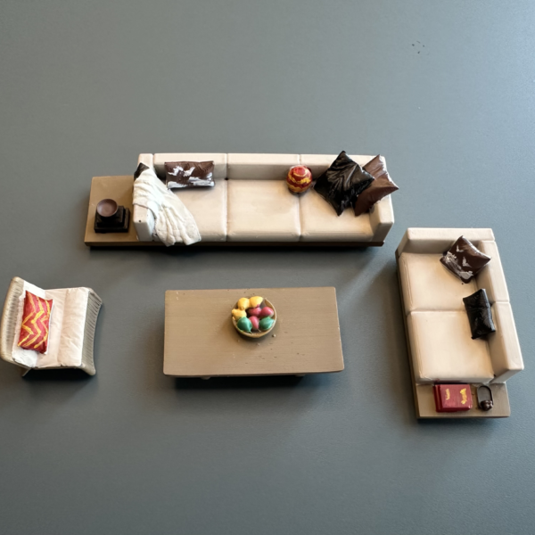 1:64 Diorama Accessory Set - Living Room Set #1