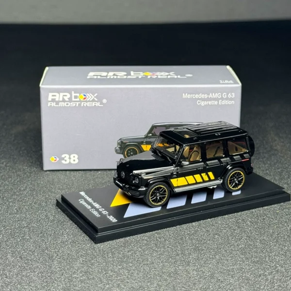 AR Box "Almost Real" 1:64 Mercedes-Benz: G-Class (W463A) 2020 "Cigarette Edition" – Black and Gold livery