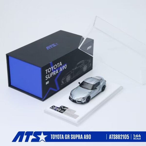 ATS 1:64 Toyota GR Supra A90 - Matte Silver-Blue