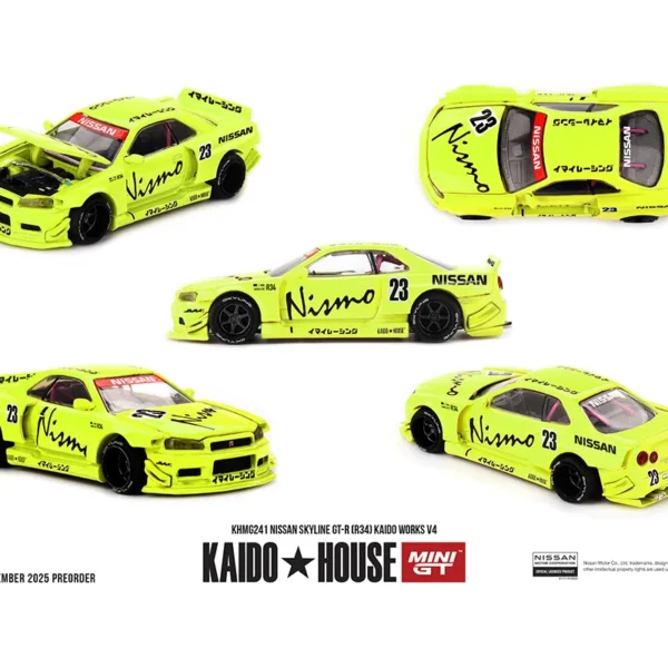 **CHASE**Kaido House 1:64 Nissan Skyline GT-R (R34) Kaido Works V4 – Yellow**CHASE**