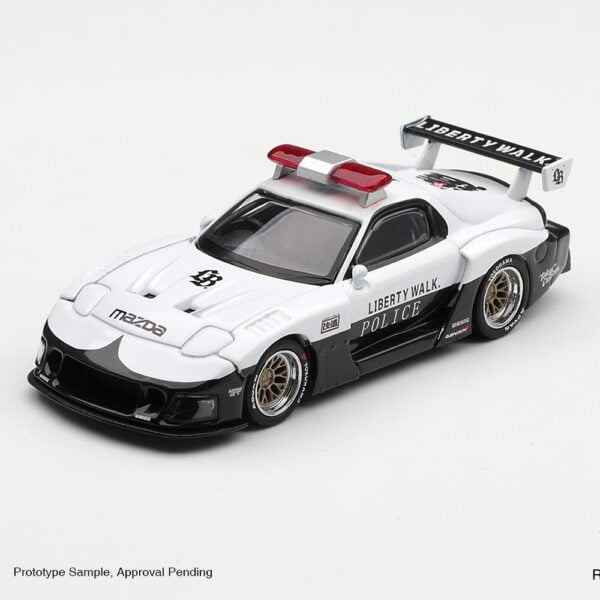 Mini GT 1:64 MAZDA RX-7 LB-Super Silhouette Police, Box Packaging