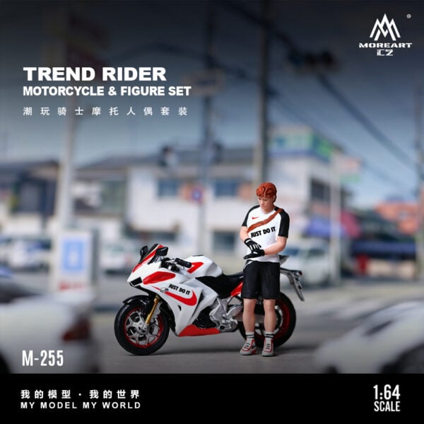 MoreArt 1:64 Action Figure Motorcycle Hero Set Resin Model