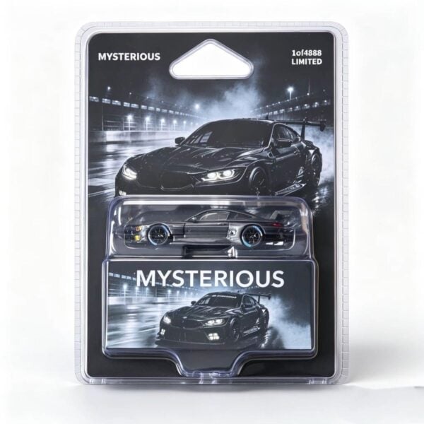 Mysterious MY 1:64 BMW M8 GTE Black Carbon, Blister Packaging