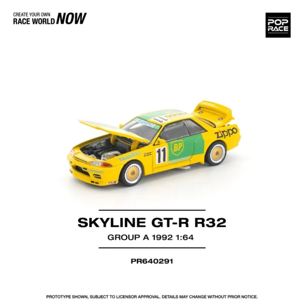 PopRace 1:64 Nissan Skyline GT-R R32 GROUP A 1992