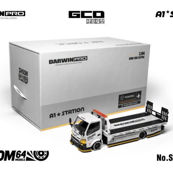 SHOOM64 1:64 HINO300 & DarwinPRO Airforce Grey Truck (LHD)