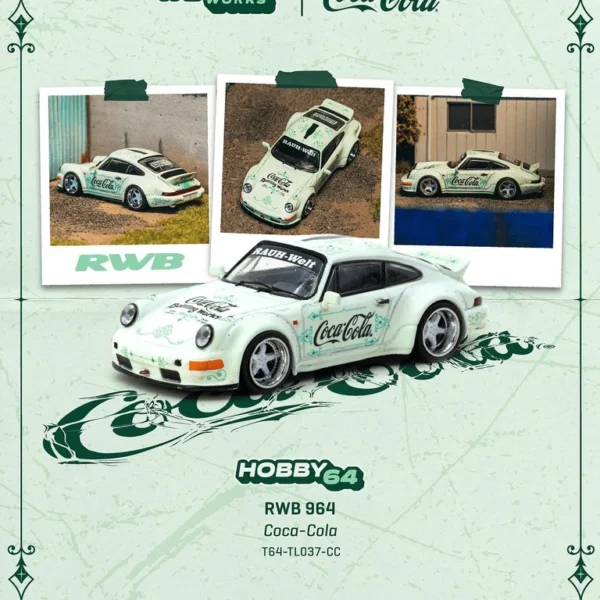 Tarmac Works 1:64 Porsche RWB 964 Coca-Cola