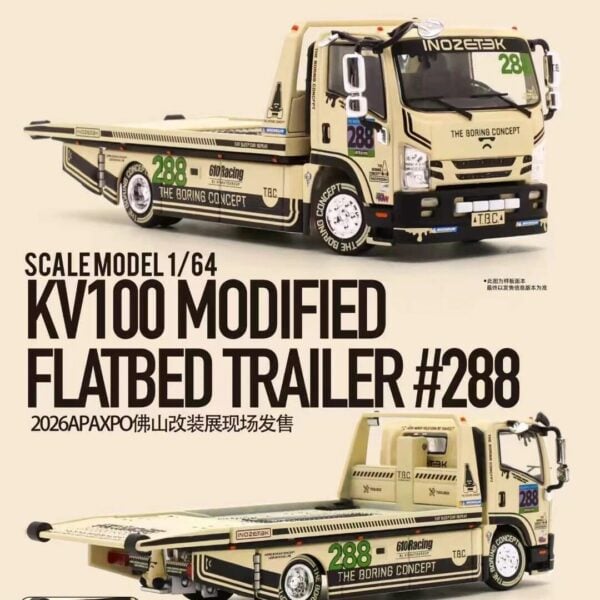 (Pre-Order) TBC x GCD x PADDOCK64 KV100 Modified Flatbed Trailer #200  APAxpo Foshan 2026 Exclusive