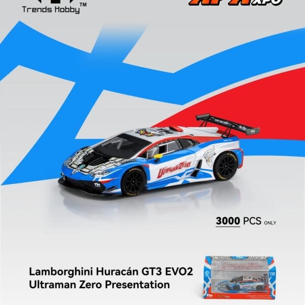 (Pre-Order) Trend Hobby 1:64 Huracan GT3 EVO2 Ultraman Zero Presentation  APAxpo Foshan 2026 Exclusive
