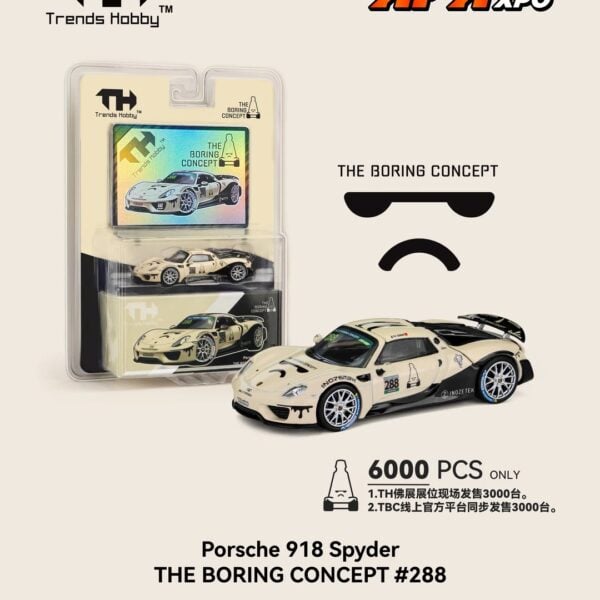 (Pre-Order) Trend Hobby 1:64 Porsche 918 Spyder The Boring Concept #288 APAxpo Foshan 2026 Exclusive