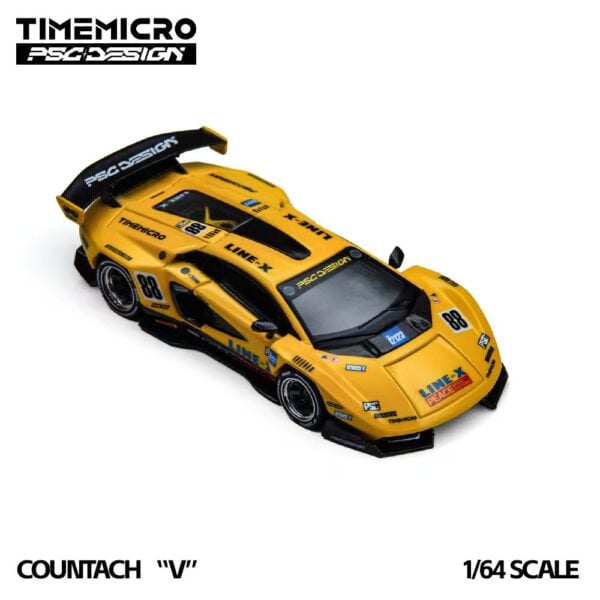 TimeMicro × PSC DESIGN 1:64 Countach "V" GT Tribute Authentic Alloy Car Model