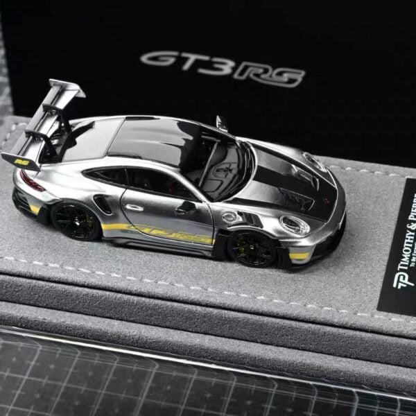 Timothy & Pierre TP 1:64 Porsche 911 992 GT3 RS Resin Model - Tungsten Steel Silver