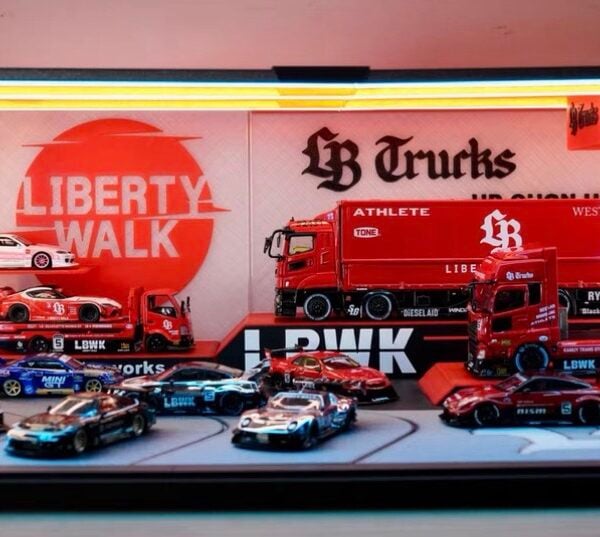 Pablo’s Diecast Garage Exclusives - LBWK Display with LED lights for 1:64 cars. SPECIAL ORDER! READ DESCRIPTION!