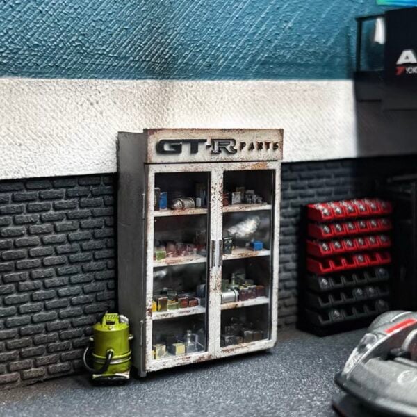 Diorama Accessory 1:64 GTR Parts Cabinets