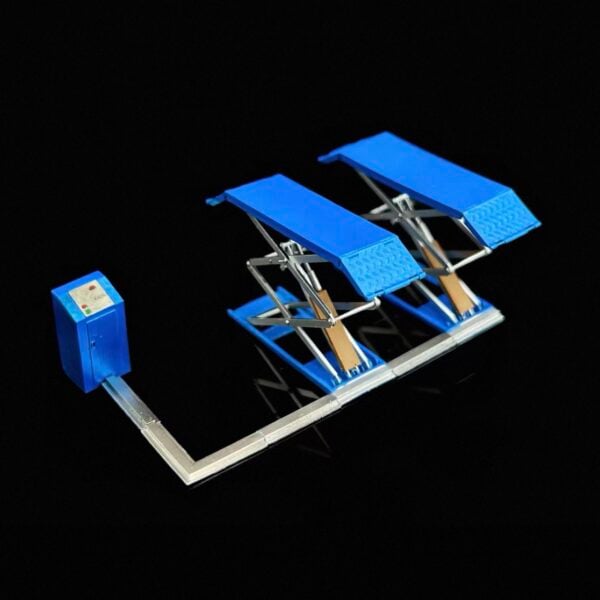 Diorama Accessory 1:64 Car lift - Blue