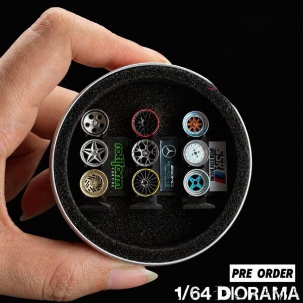 Diorama Accessory 1:64 High End Wheels Displays. Set of 3.