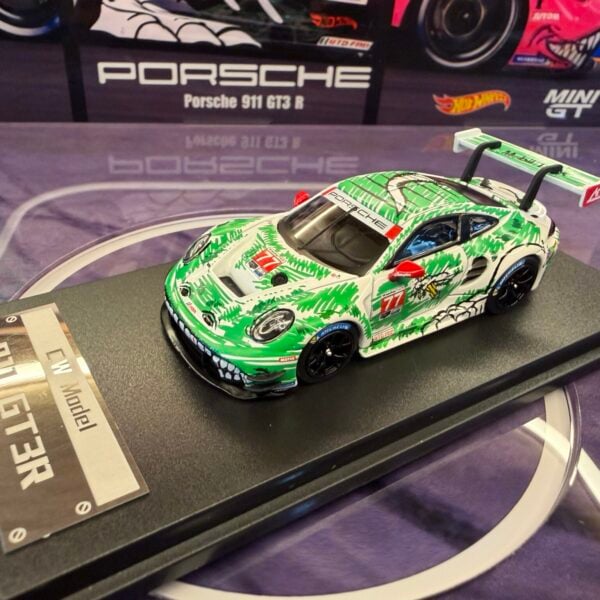 CW Model 1:64 911 GT3R Green Sketchy